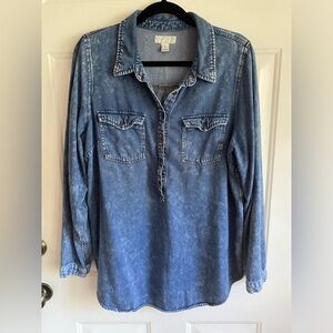 XL, denim style tunic, Forever 21